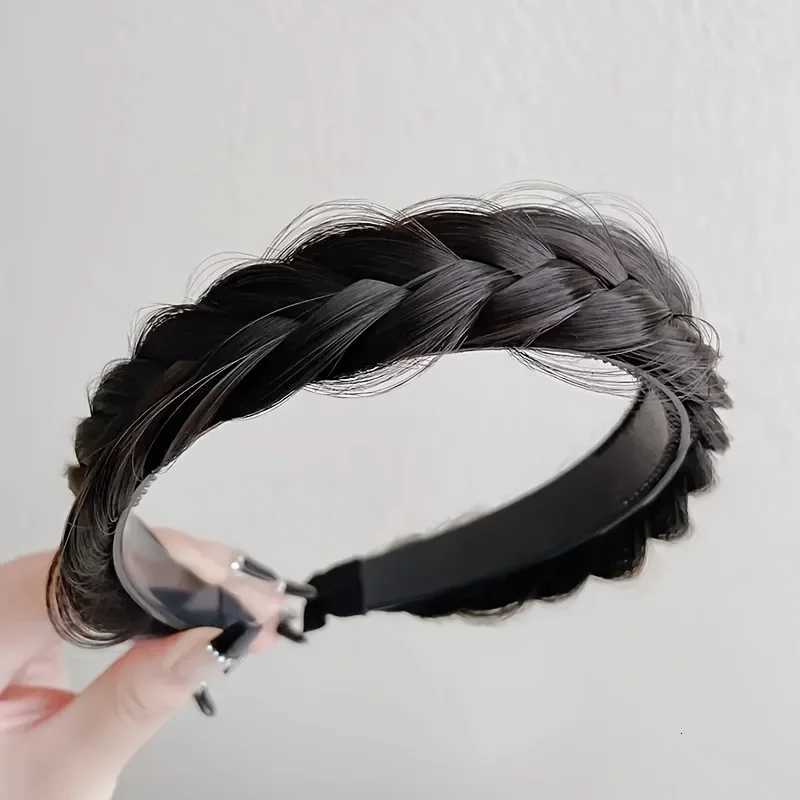 Elegant Bohen Braided Wig Band for Women - Non-Slip Teeth Design Vintage/Boho Style Plastic Hair X250812