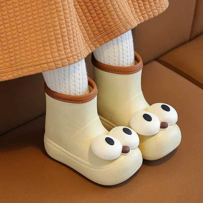 Waterproof Rain Boots for Children Cute High-top Shoes XJ250812