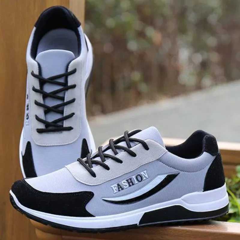 2025 New Mens Sneakers Running Shoes for Men Thick Bottom PaTChwork Male Sports Shoes Trendy Sneakers Male Mens Shoes Z250812