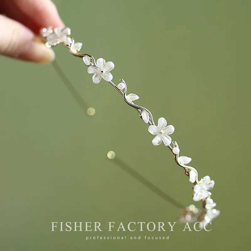 2023 Exquisite Elegant Pearl Rhinestone Flower Hairbands for Girls Hair Hoop Band Accessories dress wear X250812