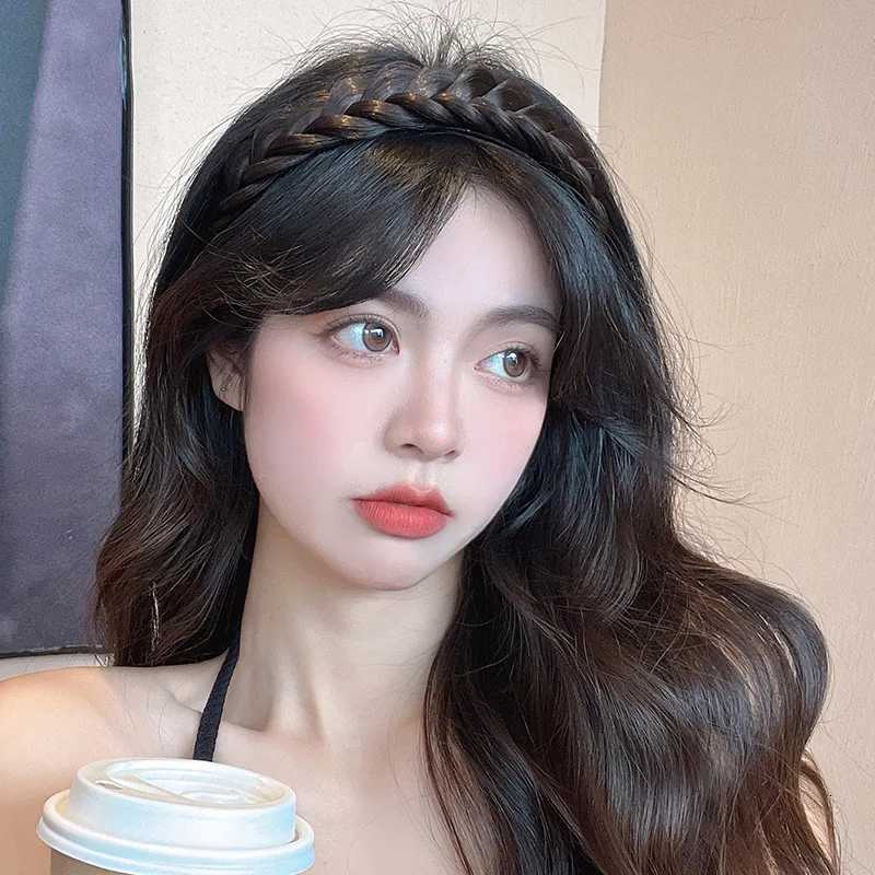 Lazy Wig Twist Bands For Wen Wide Fishbone Braids Hairbands Handmade Retro Hoop Hair Styling Accessories X250812