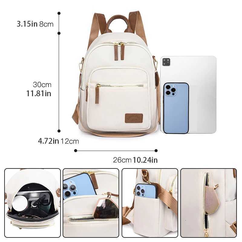 Multi functional womens backpack - large capacity adjustable shoulder strap single shoulder casual university style very su Y250811