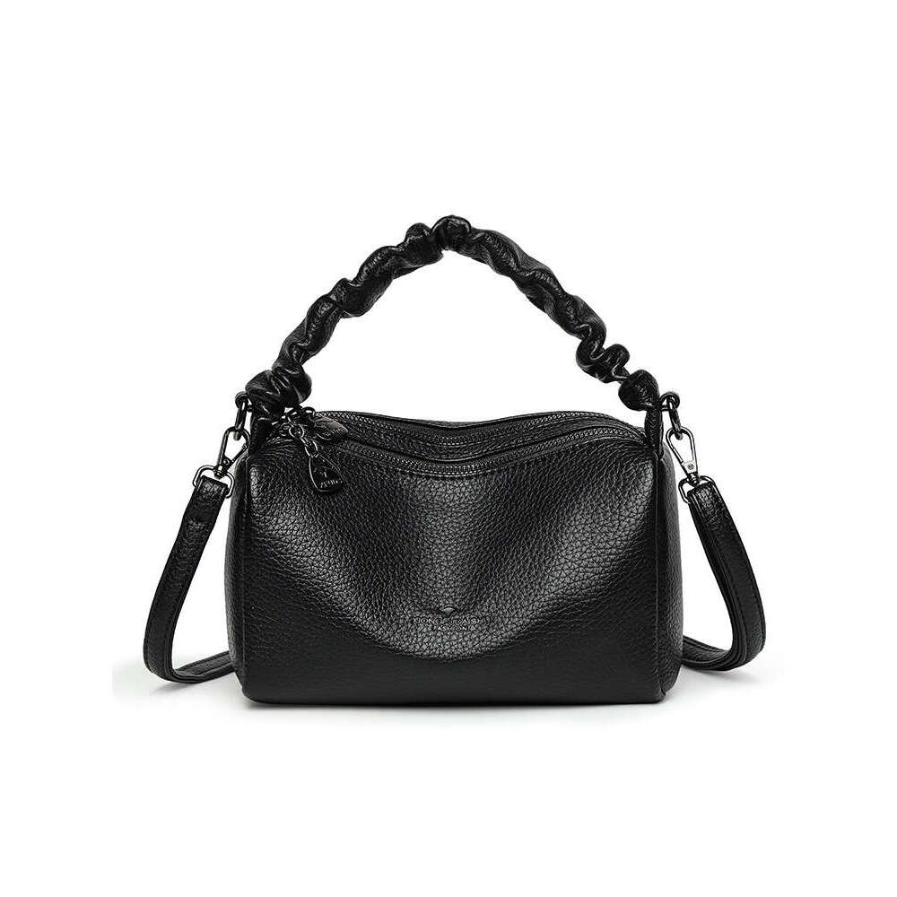 Pleated Women's Handbag 2025 Summer New Fashion Personality Trend Commuting Simple Versatile Casual Crossbody Bag