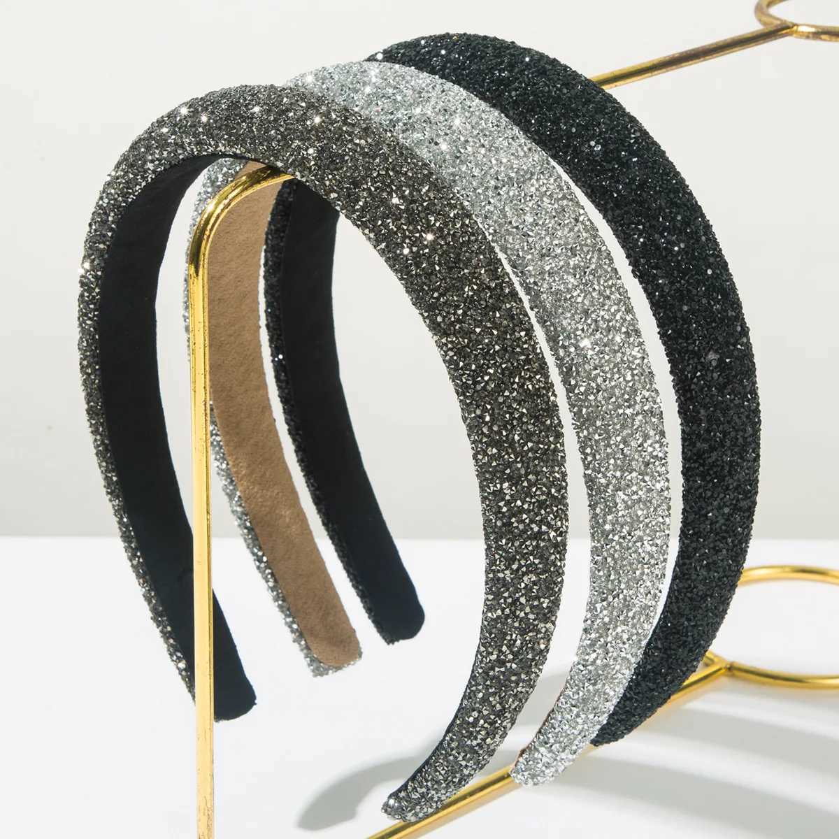 Glitter Sponge Padded Hairband Band Adt Hair Accessories Hair Jewelry X250812