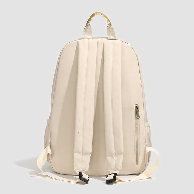 Fashion Womens Backpack High Quality Nylon Fabric Shoulder Bag Large Capacity Simple Style Multi Functional Womens Handbags Y250811