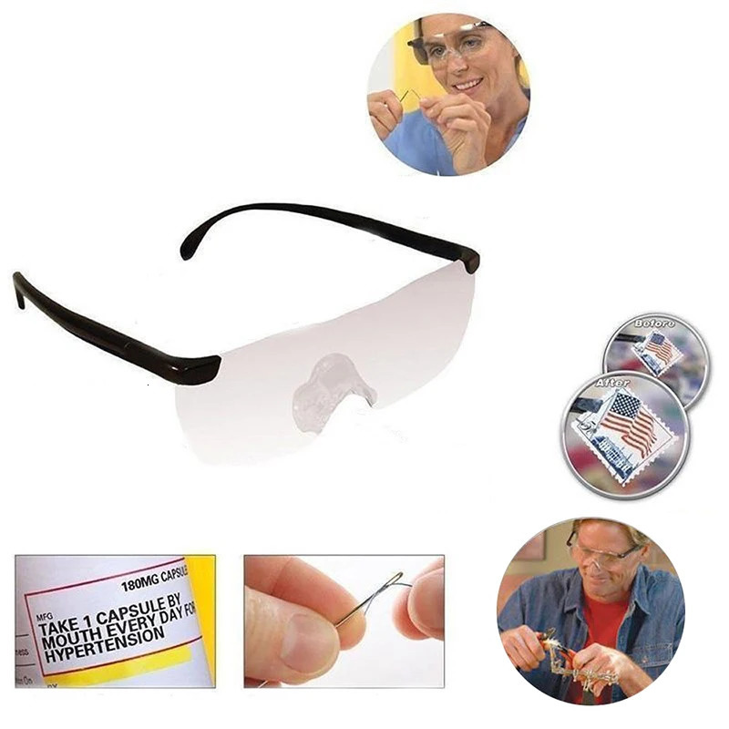 Magnifying Presbyopic Glasses Eyewear Reading 160 Magnification to See More and Better Magnifier Portable 250804