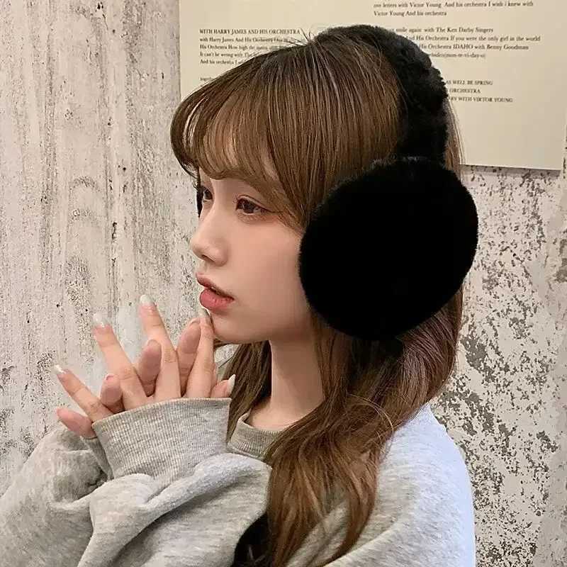 Soft Plush Ear Warmer Winter Warm for Women Men Fashion Solid Color Earflap Outdoor Cold Protection EarMuffs Ear Cover XJ250812