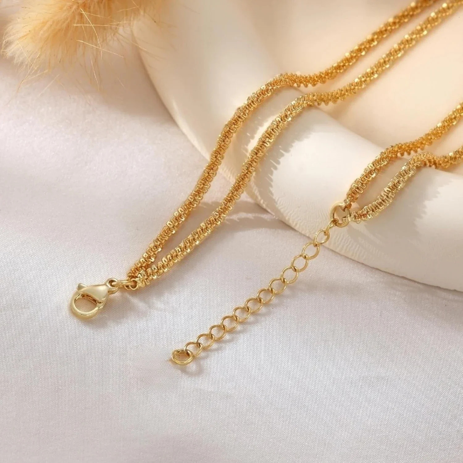 Gold Silver Plated Ankle Bracelets for Women Waterproof Anklet for Women Adjustable Figaro Beaded Anklet Beach Jewelry for Women 250812
