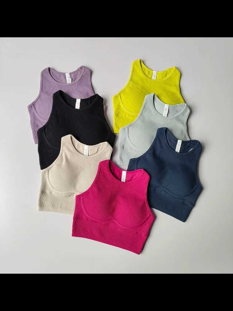 Sports Underwear Integrated Fixed Chest Pad for Womens Suit Vest Tight and Slimming Fitness Bra I-shaped Back Bra Clothes Z250812