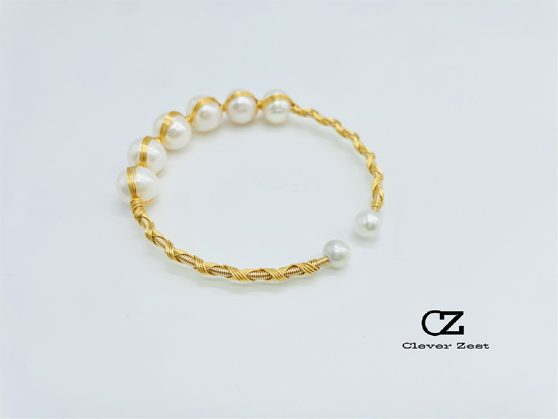 Freshwater Baroque Pearl Earrings Pearl Stud Earrings Gold-Plated Copper Birthday Gift Wedding Gift Classic Stud Earrings Trendy Earrings Vintage