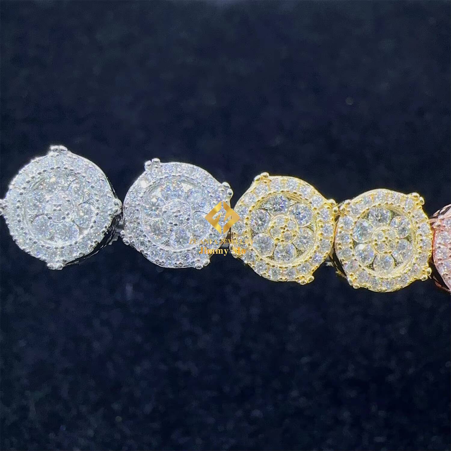 Best Selling Popular Hip Hop Earring Wholesale Price 925 Silver Iced Out Jewelry VVS Moissanite Diamond Men Stud Earrings