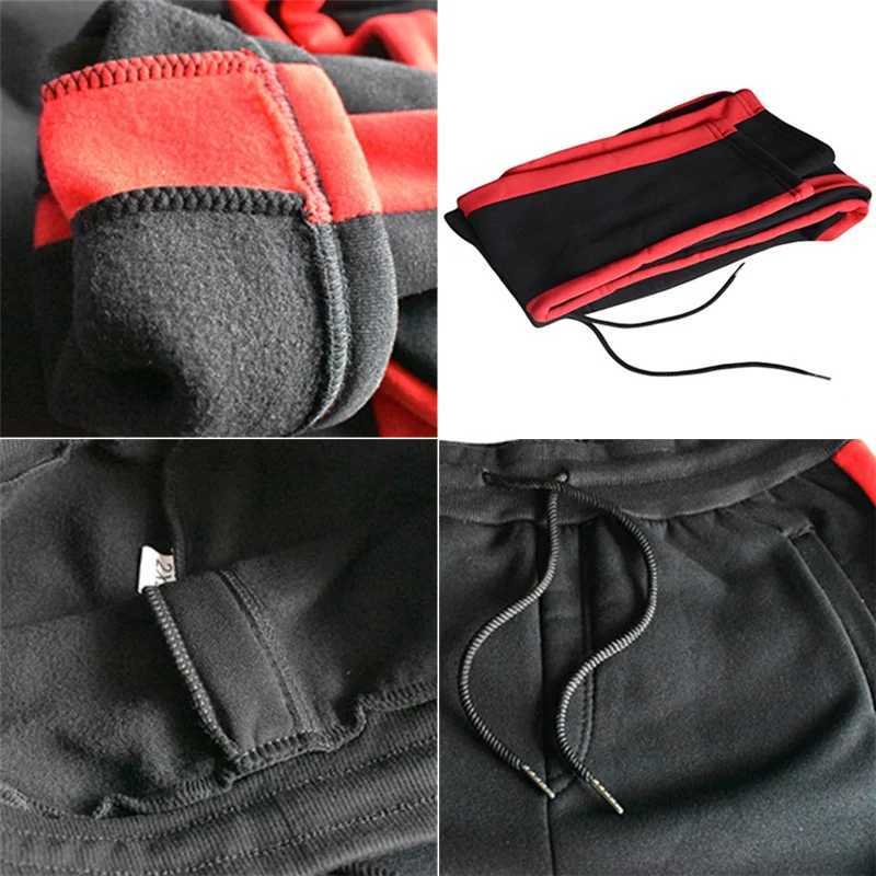 Autumn Winter Men Fleece Sweatpants Fashion Jogging Pants Fitness Trousers Homme Elastic Sportswear Track Pants Sweatpants W250812