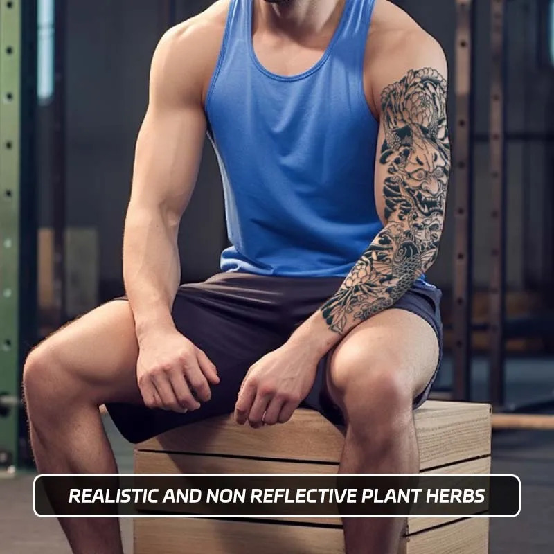 Hannya Full Arm Waterproof Temporary Tattoo Sticker Longlasting for 12 weeks Realistic Semianent 250809