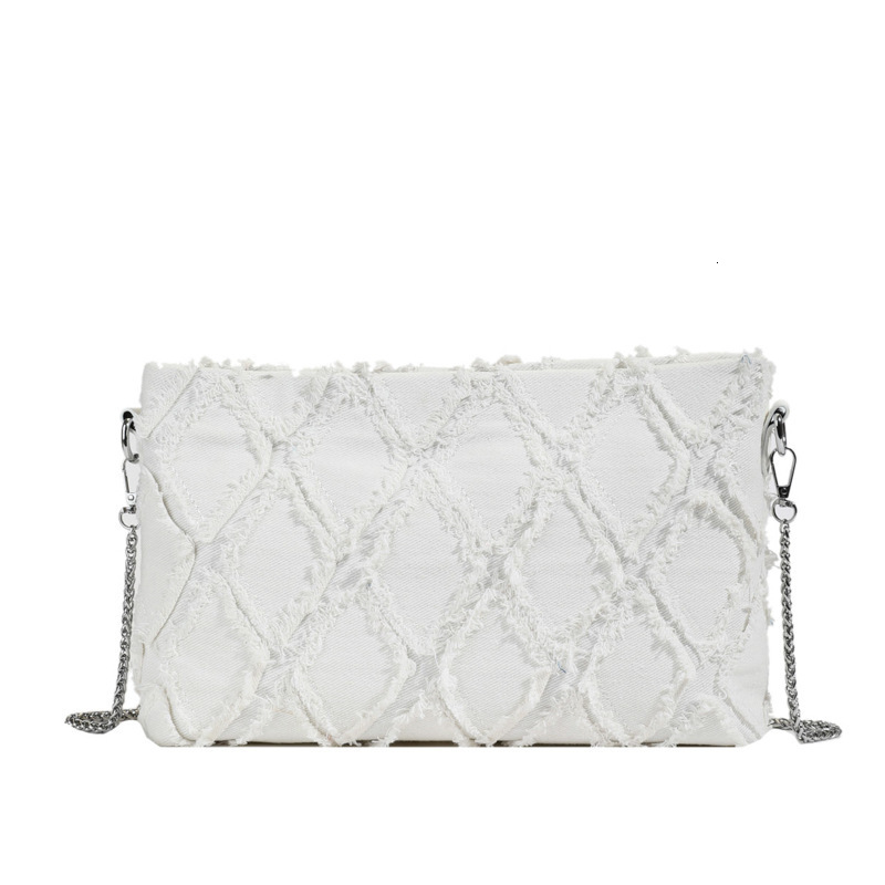 Denim for Women New Fashion Trend Design Handheld Shoulder Crossbody Small Square Bag