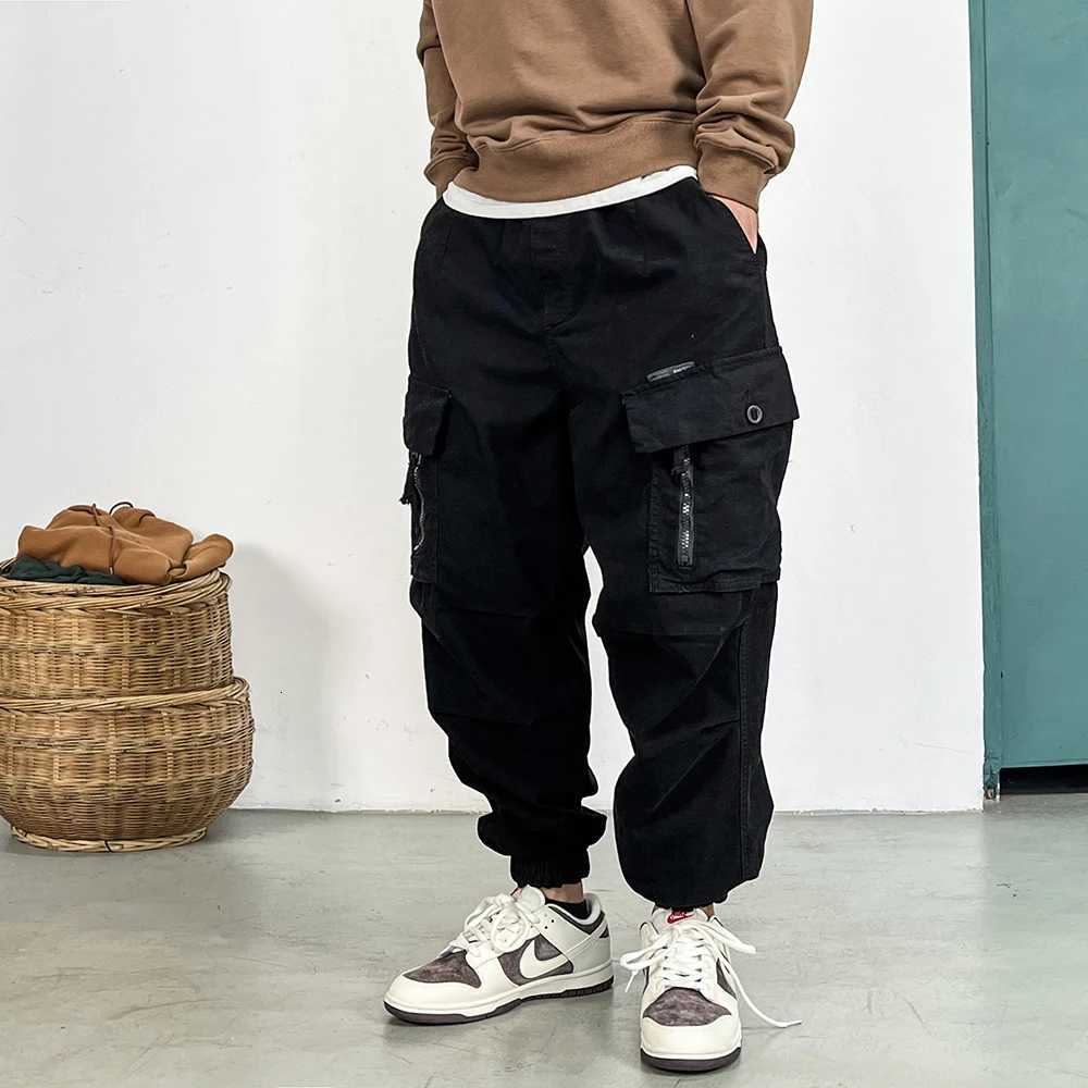 igh Quality Loose Tactical Cargo Pants For Men Clothing Harajuku Casual Joggers Korean Multi-Pocket Fashions Harem Trousers X250812