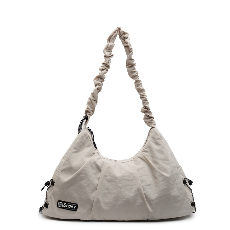 Minimalist Art Style Women's Summer New Trend Korean Pleated Tote Versatile Large Capacity Bag