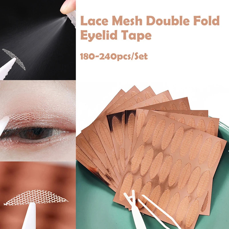180/240Pcs Invisible Eyelid Sticker Lace Eye Lift Strips Double Eyelid Tape Adhesive Stickers Eye Tape Tools Size L/XL/XXL 250807