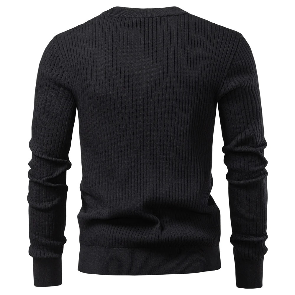AIOPESON Fashion Polo Shirt Men Minimalist Henley Long Sleeve Solid Color Contemporary Fit High Quality Polos Men 250811