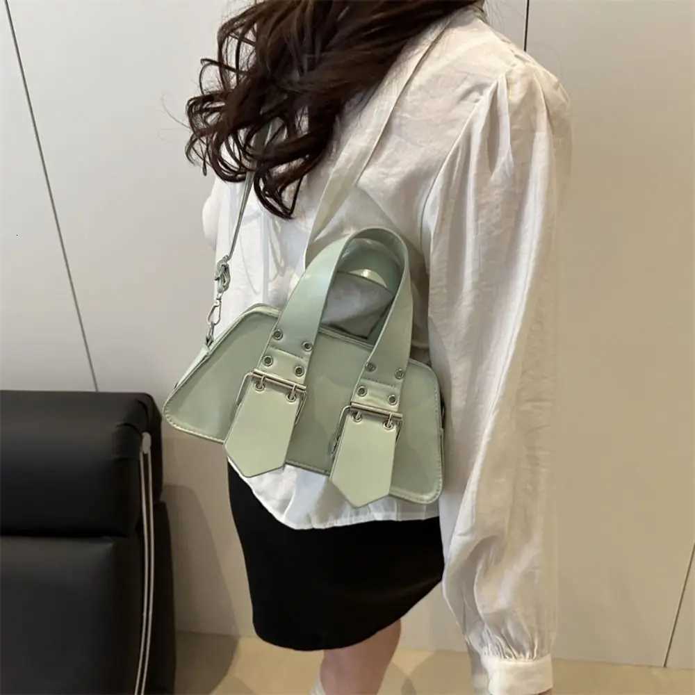 Designer Shoulder Bag Vintage Crossbody Bag Y2K Gothic PU Leather Handbag for Women Z250812