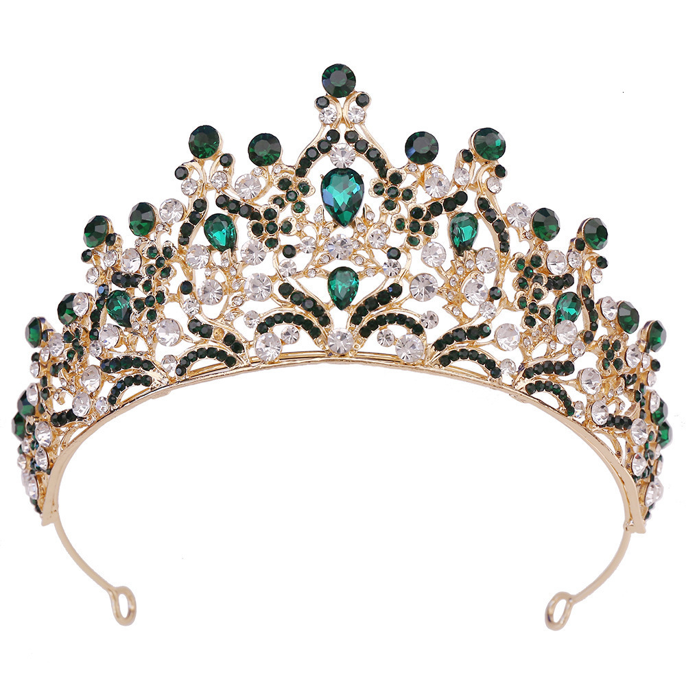 Silver Color Opal Blue Wedding Crown Jewelry sets for Women Tiaras and Earrings necklace set Princess Girls Prom Gifts Accessory 250120