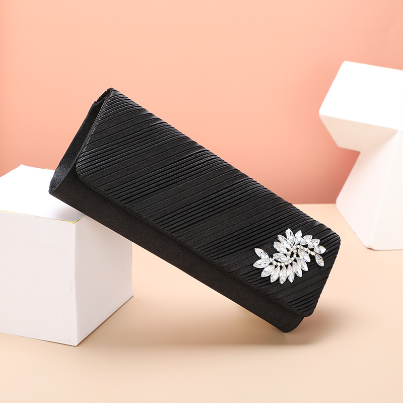 2025 Autumn New Women's Wallet New Light Luxury Minimally Folded Women's Handbag Women's rhinestone Decorative Designer Bag