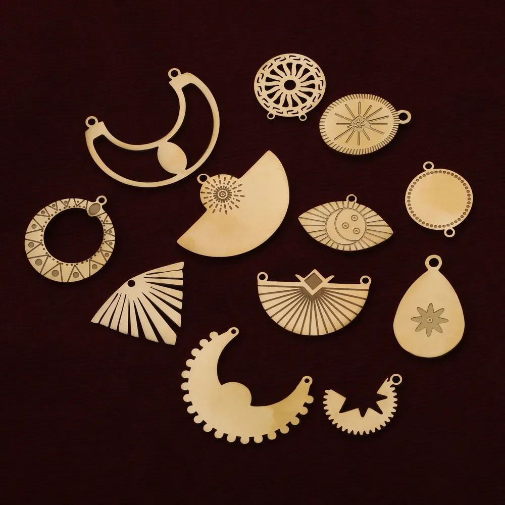 5pcs Stainless Steel Teardrop Bohemia Charm Pendants gold-plated Waterdrop DIY Connectors Dangle Earring Necklace Making 250807