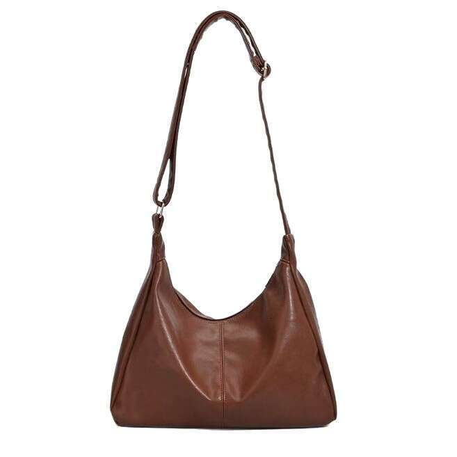 2025 Classic Soft Leather Lazy Style Tote High-End Feel Single Shoulder Handbag Large Capacity Underarm Bag