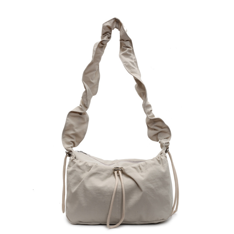 New Trendy Fashion Pleated Women's Shoulder Crossbody Simple Casual Underarm Bag Versatile