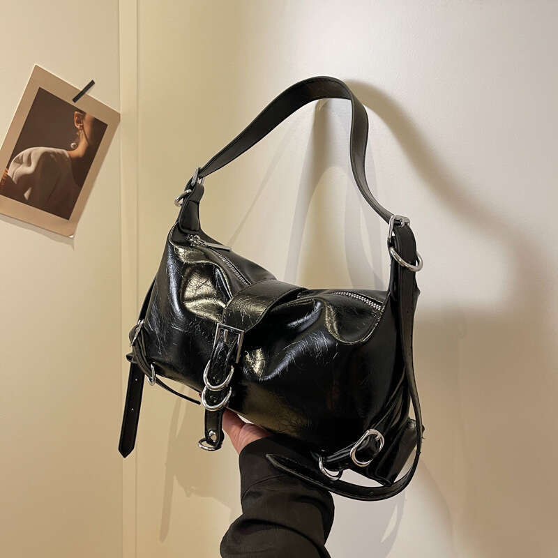 Trendy Women's 2025 New Fashionable Textured Shoulder Underarm Autumn Style Crossbody Bag