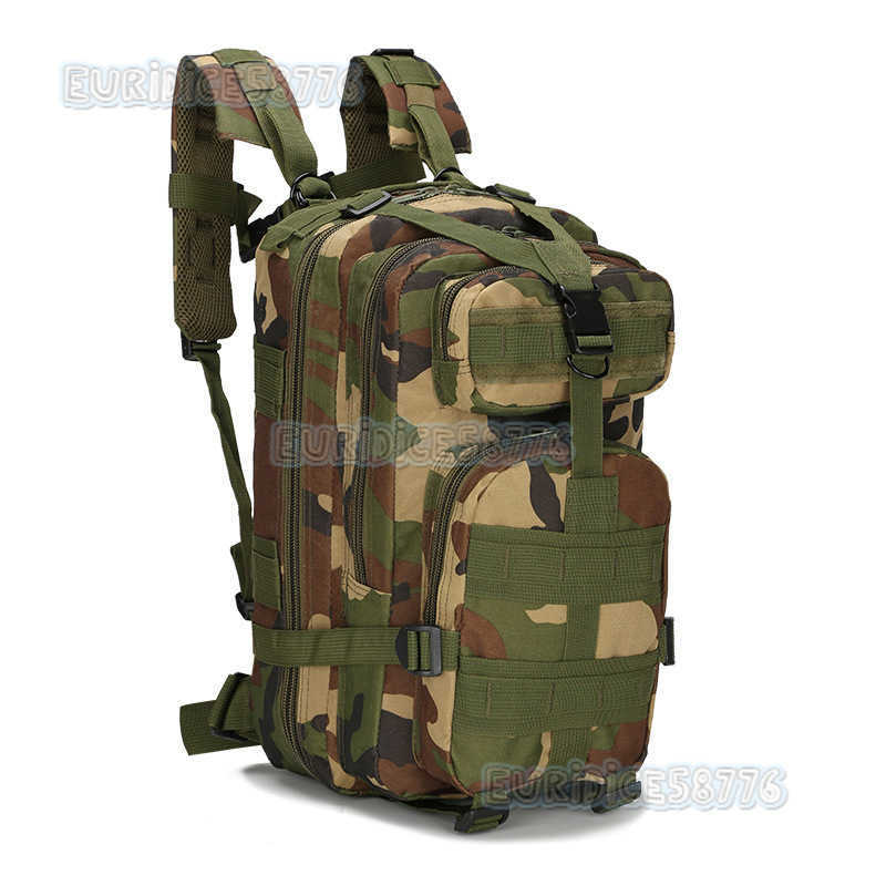 Military Enthusiast Tactical Bag Outdoor Sports Hiking Bag 30l Oxford Waterproof Camouflage 3p Backpack H250811 001