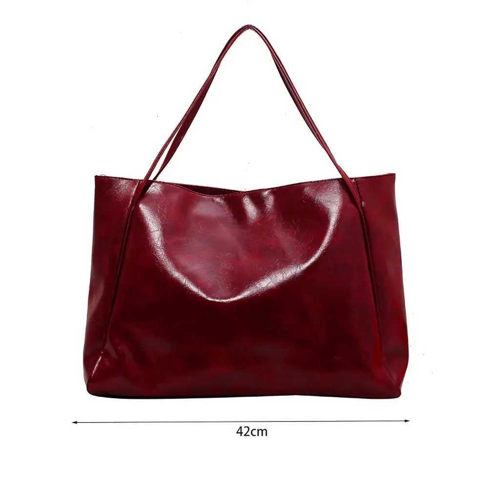 PU Tote Bag Trendy Large Capacity All-match Shopping Bag Commuting Bag for Daily Life Z250812