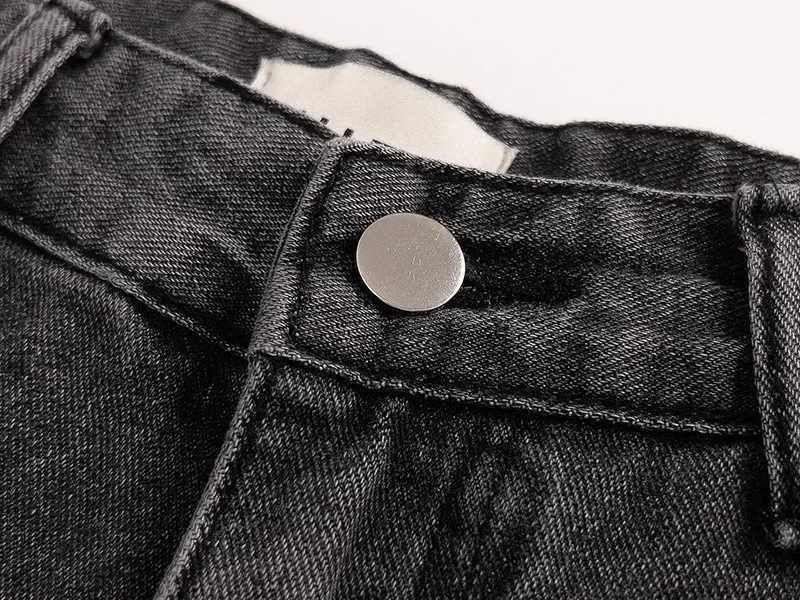 2K Retro Splicing Washed Jeans Mens High Street Spotted Pants Slightly Tattered Casual Pants Casual Hip Hop High Street X250812