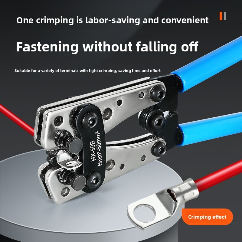 HX-50B Wire Naked Terminal YO Aluminum Cable Copper Lugs Cold Crimping Pliers 6-50mm² hot-sale products