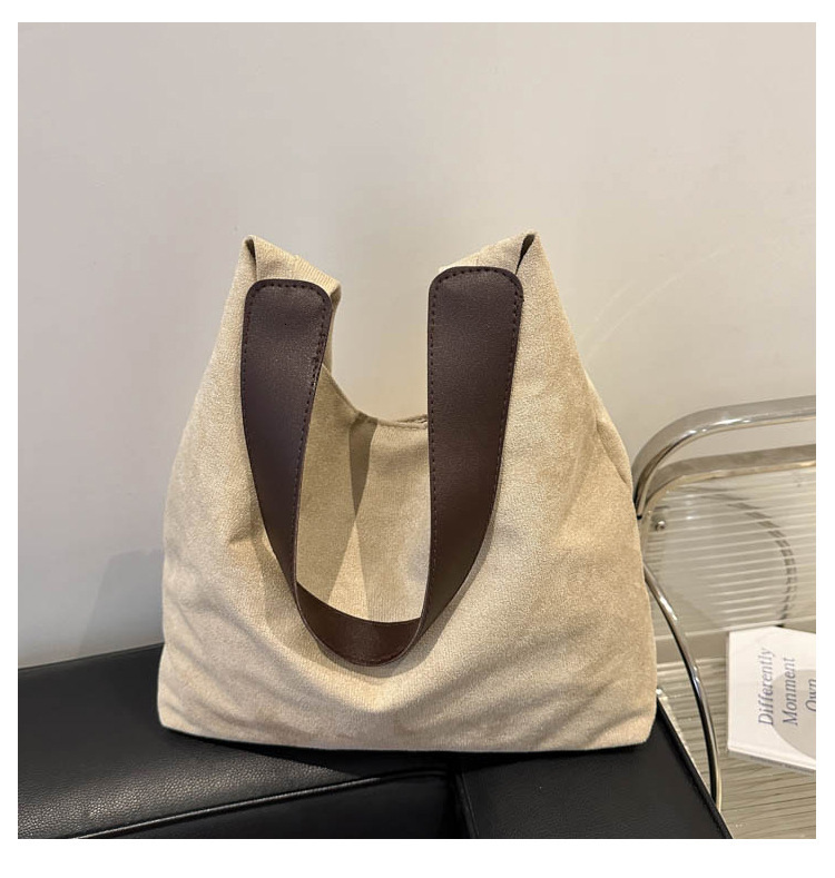 Korean Style Fashionable New Large Capacity Casual Fashion Suede Women s Single Shoulder Tote Bag ddmymarket
