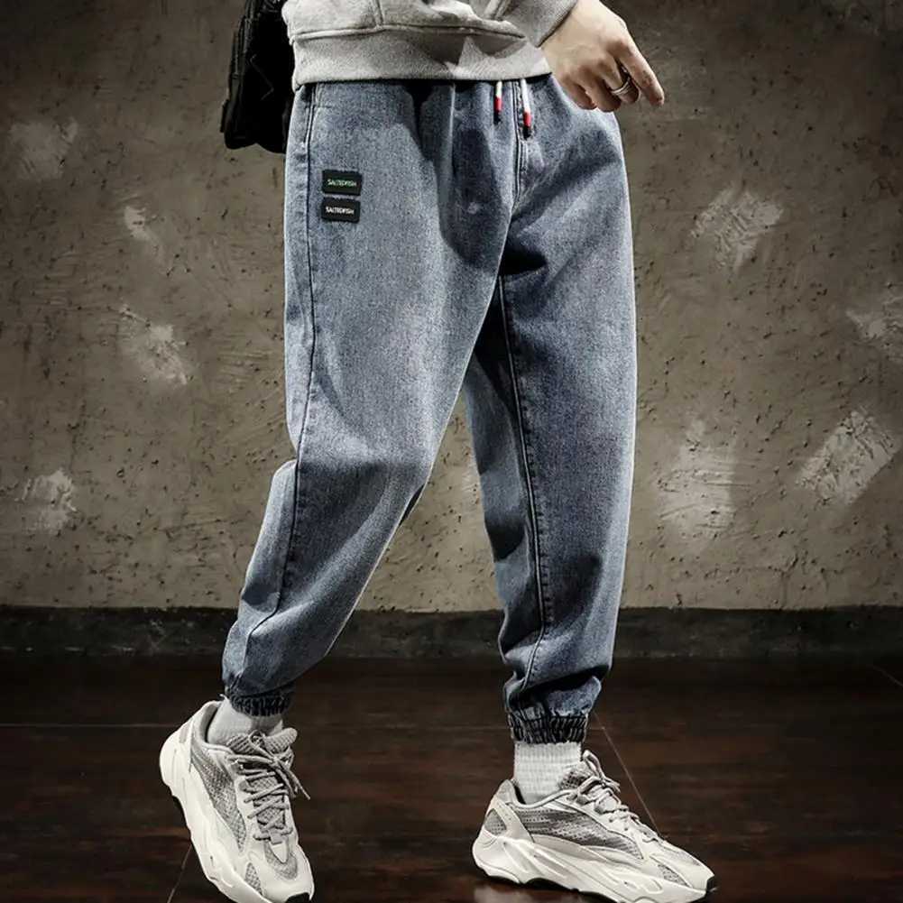 2023 Spring Summer Cotton Jogger Pants Men Pants Harajuku Cargo Jeans Casual Harem Denim Korean Hip Hop Sweatpants Men Trousers X250812