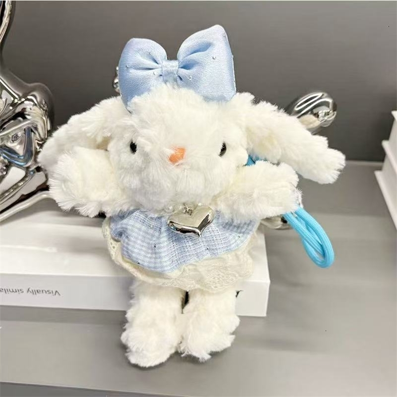 Same Style Cute Rabbit Plush Keychain Pendant Plush Doll Cartoon Bag Pendant for Women 250726