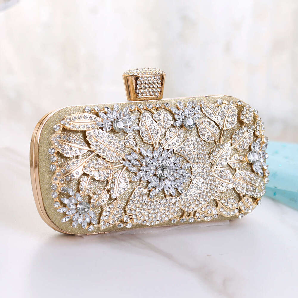 New Handbag Diamond-encrusted Banquet Clutch Dress Evening Women's Wedding Bag
