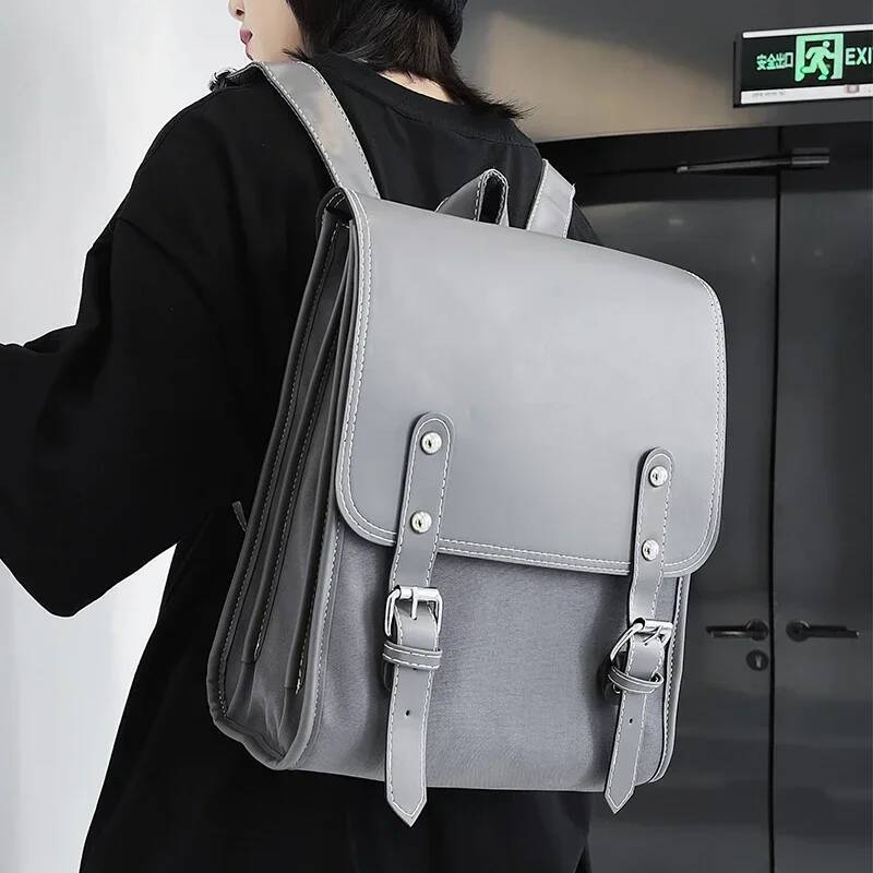 Women New Korean Fashion Wild Trend Preppy Style Large Capacity Ladies School Backpack for Girls Male Travel Bag high-quality