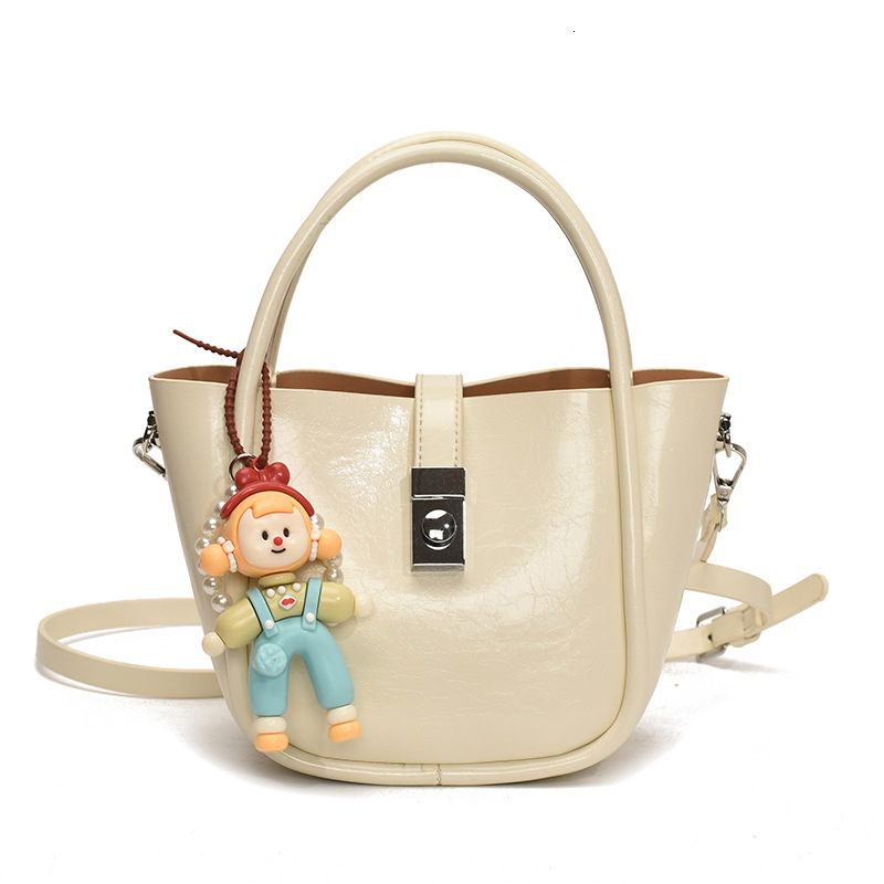 Trendy High-End Style Basket for Women Spring Summer New Fashionable Versatile Casual Handheld Bucket Bag