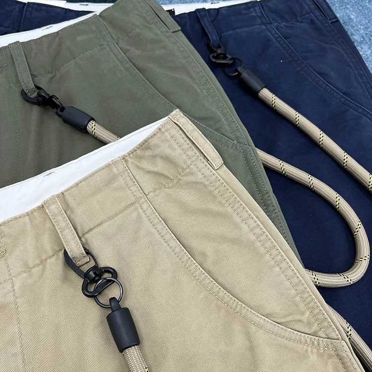 Mens 100% Cotton Relaxed Fit Straight-Tapered Casual Pants 2025 Spring Japanese American Vintage Workwear Style Chino Trousers X250812