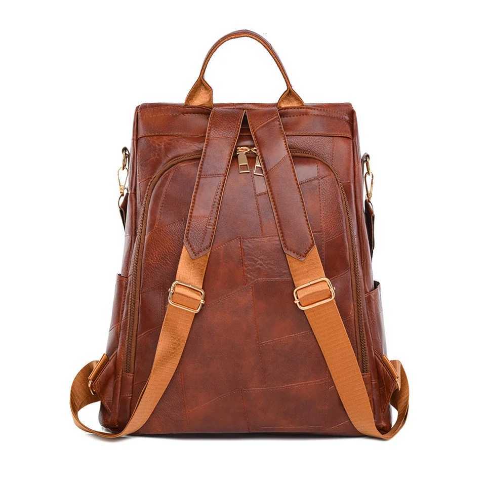 New Women Backpack High Quality Leather Backpack Multi-function Shoulder Bags School Bags for Teenager Bagpack Mochila Y250811