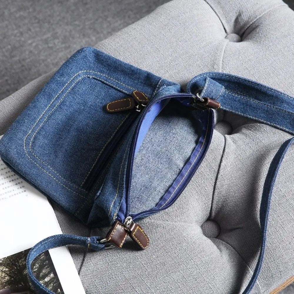 Fashion Women Shoulder Bags Vintage Denim Crossbody Bag Female Small Messenger Casual Handbags Purse 250811