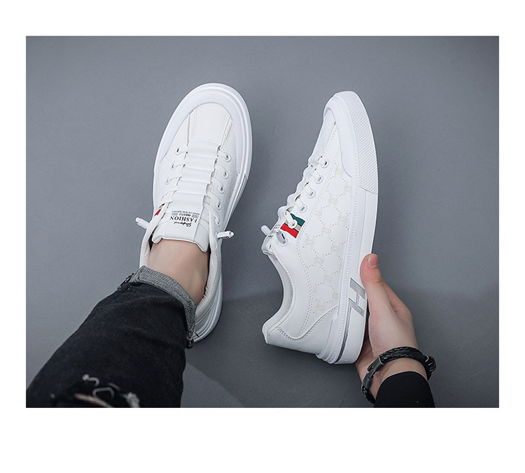 free shipping for designer Running Shoes Versatile sports white sneakers men's casual leather shoes and trendy shoes all in one go