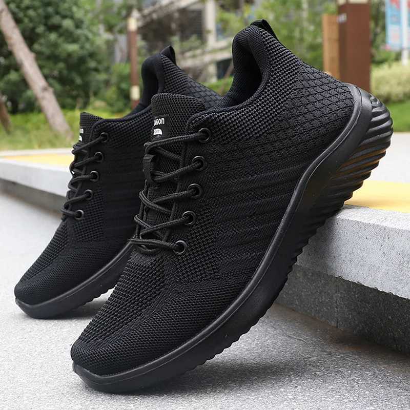 Mens Solid Lace-Up Casual Shoes Lightweight Outdoor Sports Shoes Suitable for All Seasons Training Free Shipping Shoe Z250812