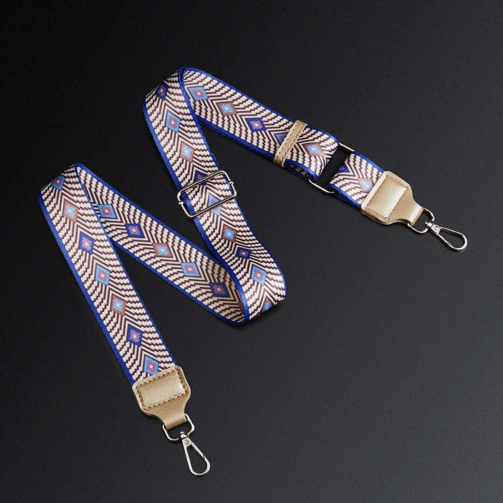 Spare Woven 3.7Cm 1.0Inch Semi-Thick Jacquard Bag Strap Crossbody Single Shoulder Ethnic Style B5
