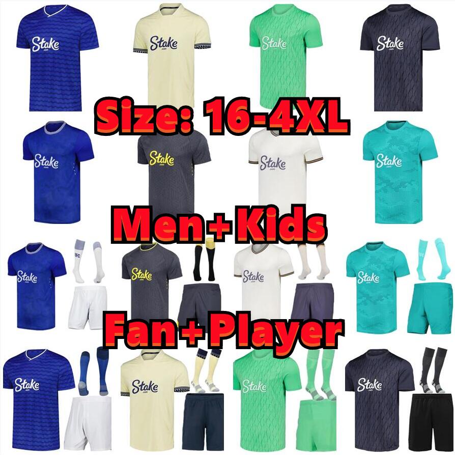25-26 Evertoneng soccer jerseys 24 2025-2026 home football shirt Uniforms retains the club's classic royal blue base colour. MYKOLENKO TARKOWSKI KEANE BETO Men Kids kit