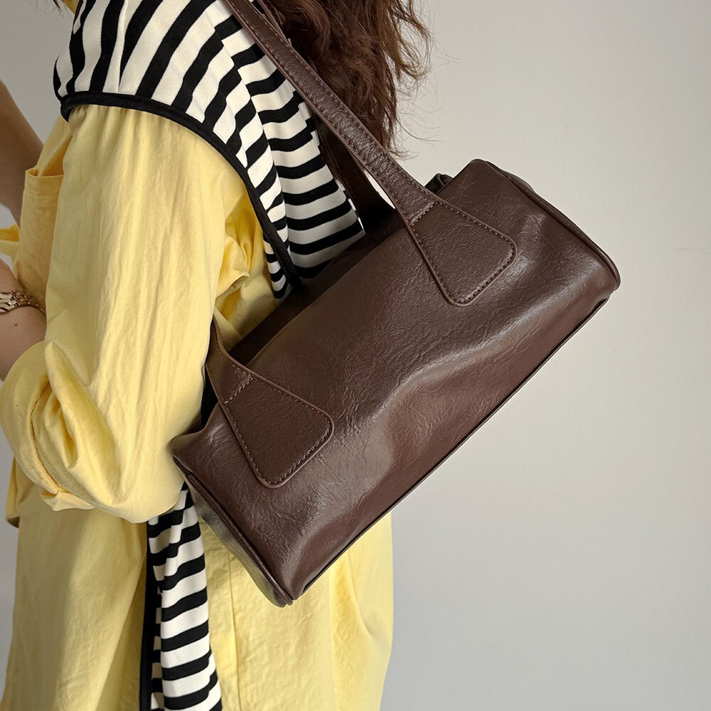 Underarm Baguette Bowling Casual Commuter Single Shoulder Boston Pillow Bag ddmymarket