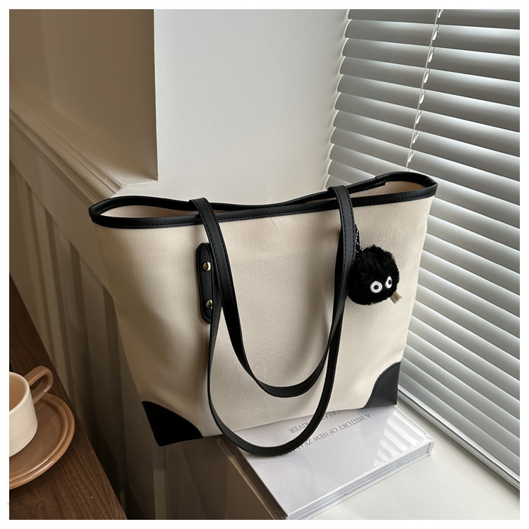 Fashion Casual Large Capacity New Summer Simple Stylish Solid Color Commuter Trendy Single Shoulder Tote Bag for Women ddmymarket