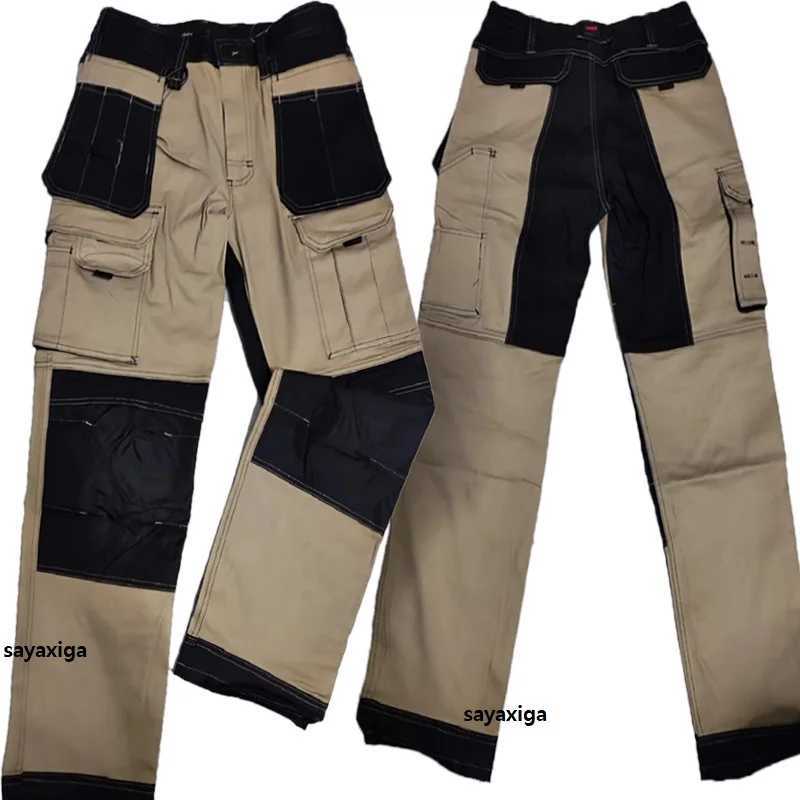 Mens Multi-Pockets Cargo Pants Outdoor Work Pants Wear-Resistant Pants Workers Trousers Working Pants Men Workwear Knee Pads X250812