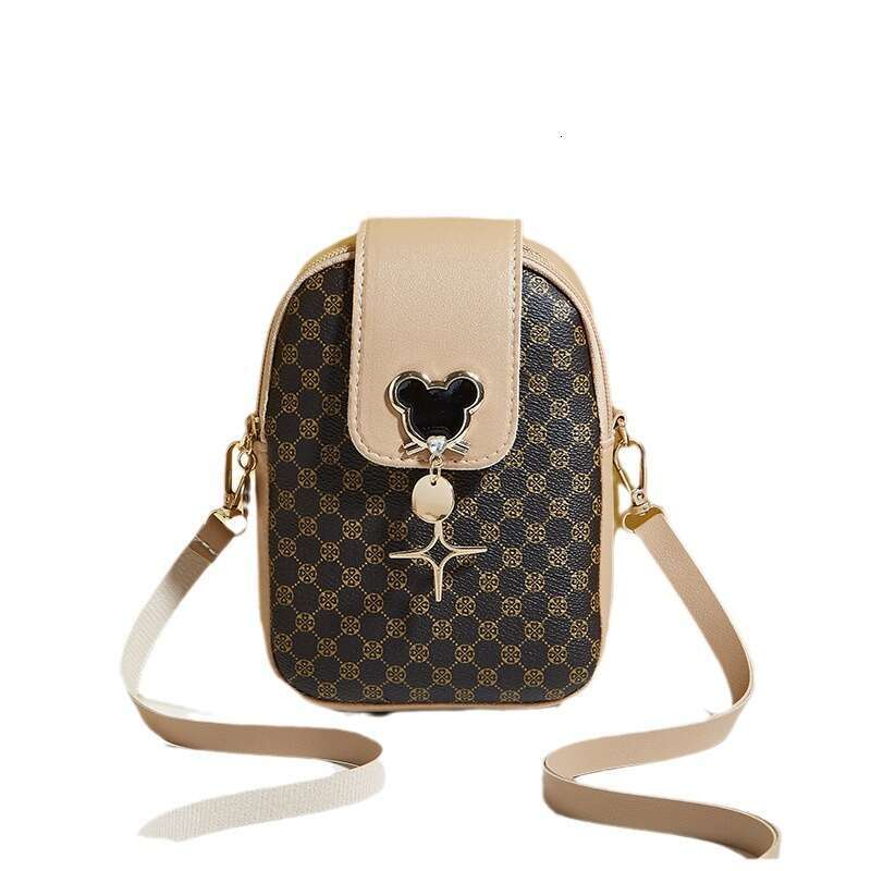 DHessentials 2025 Women's Minimalist Crossbody Bag - Fashionable PU Shoulder Purse, Casual Envelope Phone Bag (White/Black/Pink/Brown)